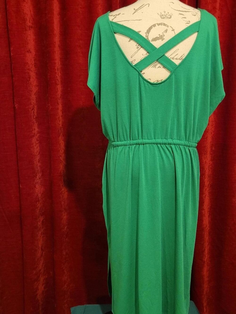 BUNDLE SALE! TORRID Kelley Green Dress Size 2X - Picture 2 of 9